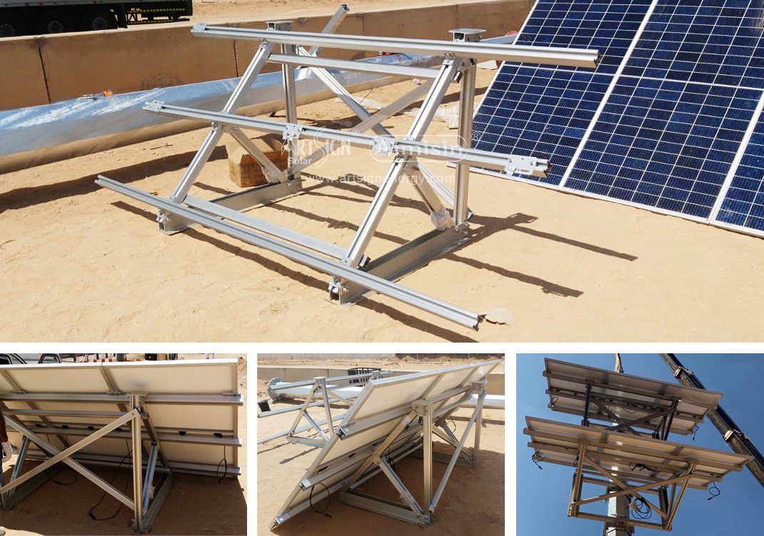 Highway CCTV pole solar pv structure