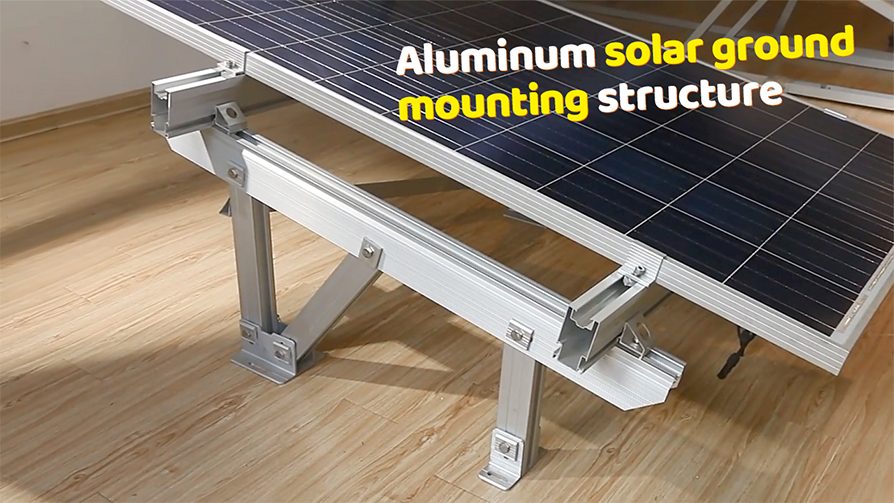 Best seller easy installation anodized aluminum solar mounting bracket for ground