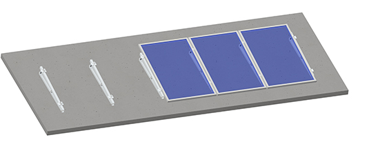 Flat roof solar mounting