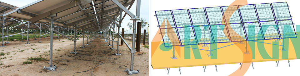 solar aluminum ground mount