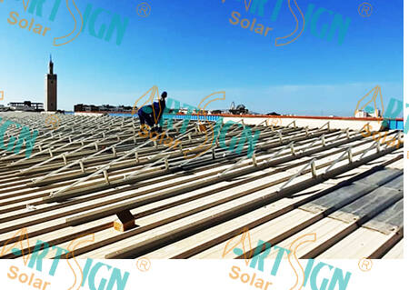 Solar PV metal roof mount with triangle kit