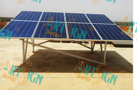 Solar module aluminum ground mounting