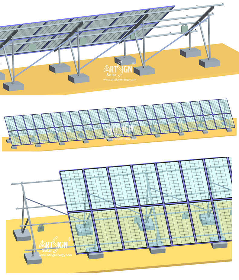 Aluminum ground mounting system