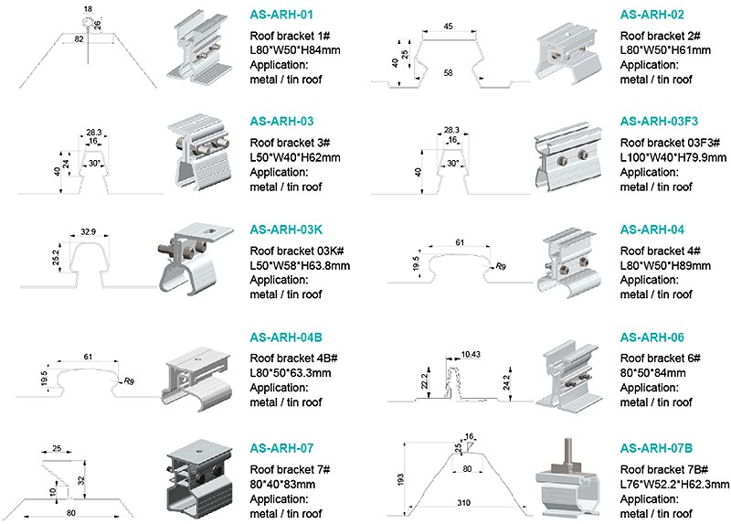 solar roof clip