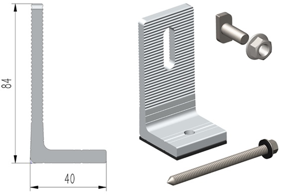 L feet clamp roof hook