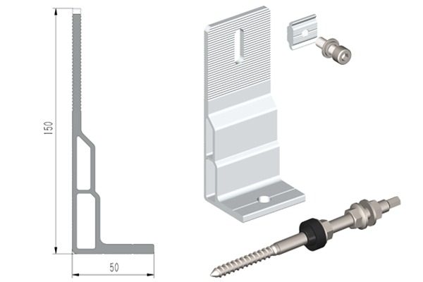 Solar pv panel roof hooks 150#