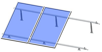 Flat roof solar mount
