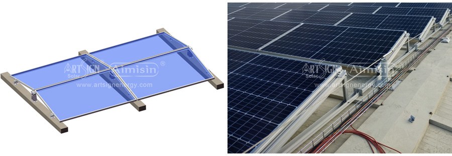 EAST-WEST MOUNTING SOLAR PANEL SYSTEM