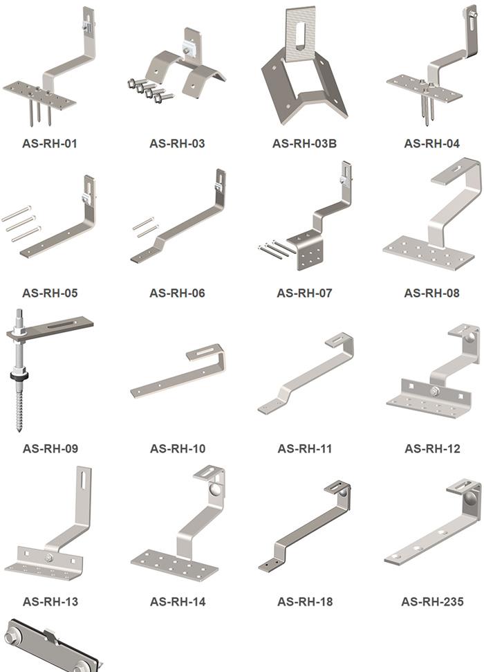 solar mounting system tile roof hooks