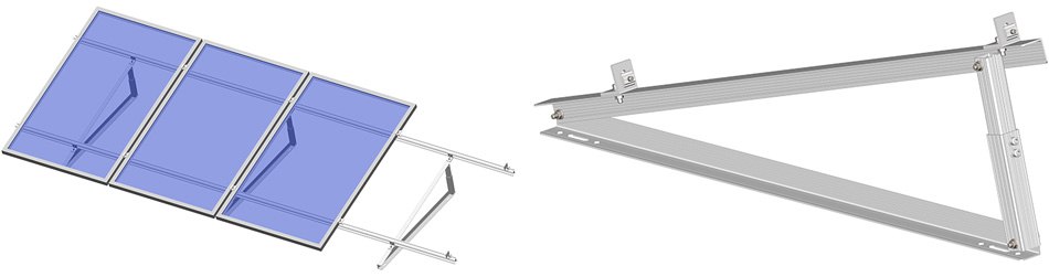 flat roof solar mounting system