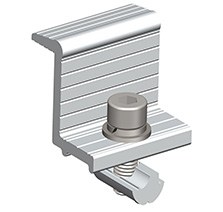 Solar racking system bracket G rail end clamp