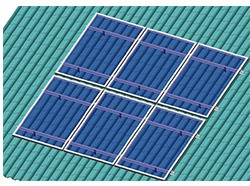 flat roof solar mount system