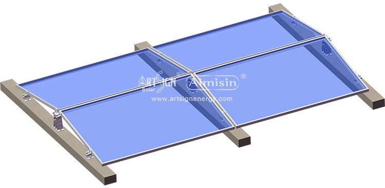 Aluminum solar pv mounting structure