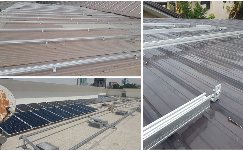 solar roof mounting system