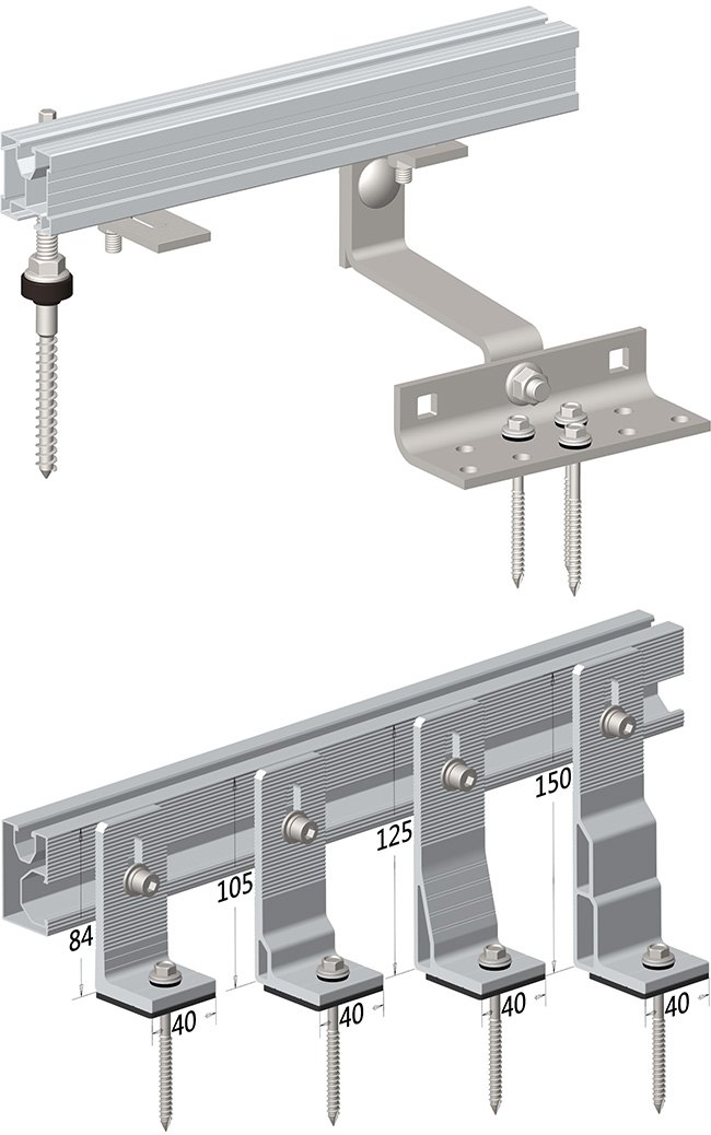 aluminum L feet