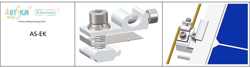 Solar grounding lug