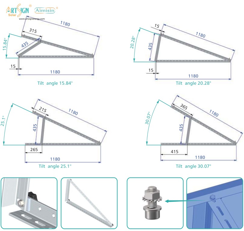 rooftop solar panel mounting system