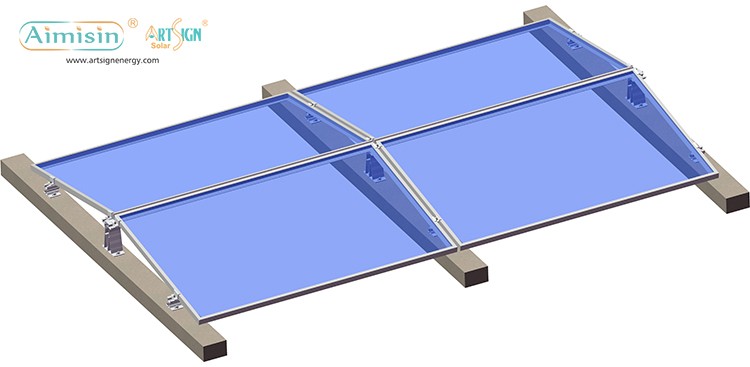 east-west facing solar mounting