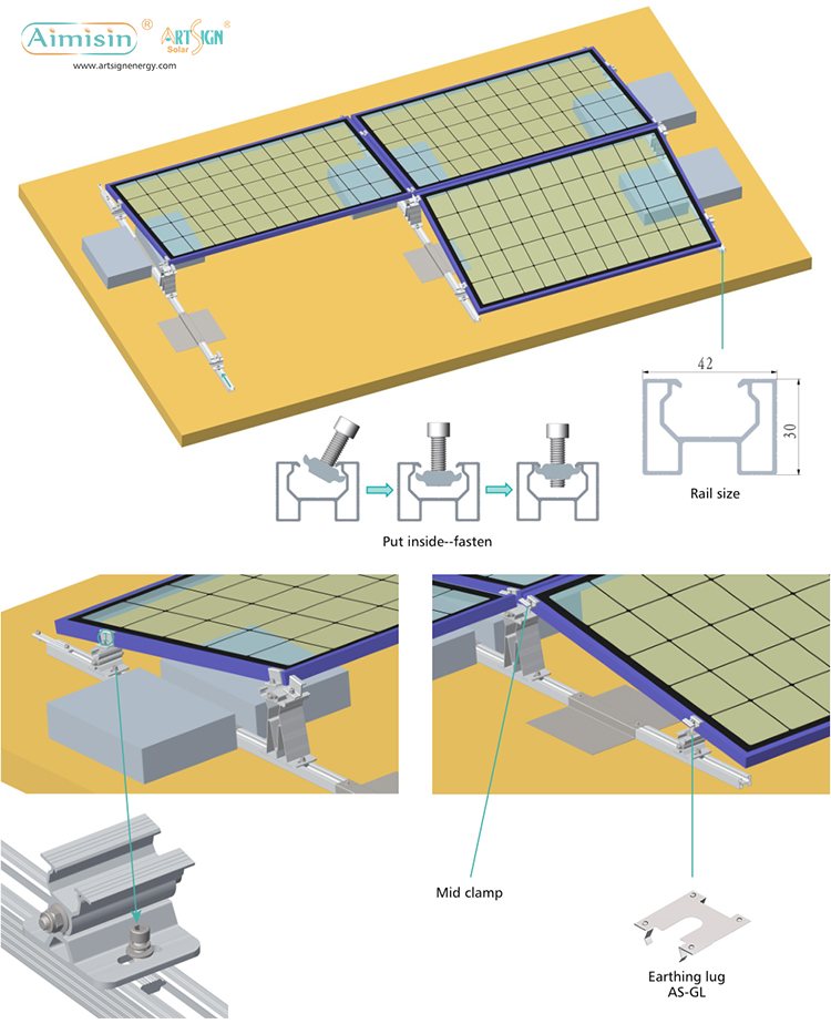 ballasted solar mounting solution