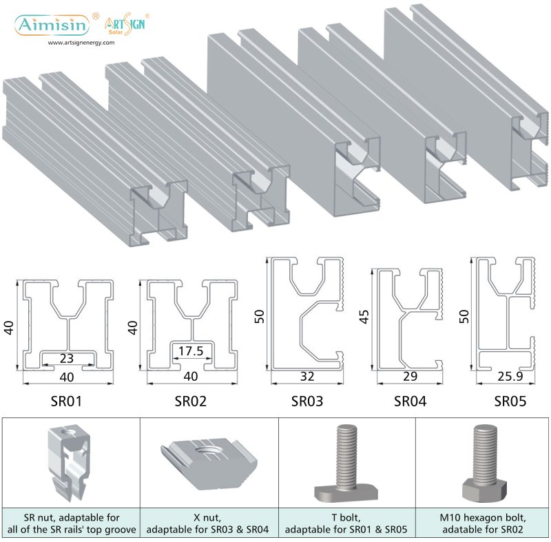 solar mounting rails