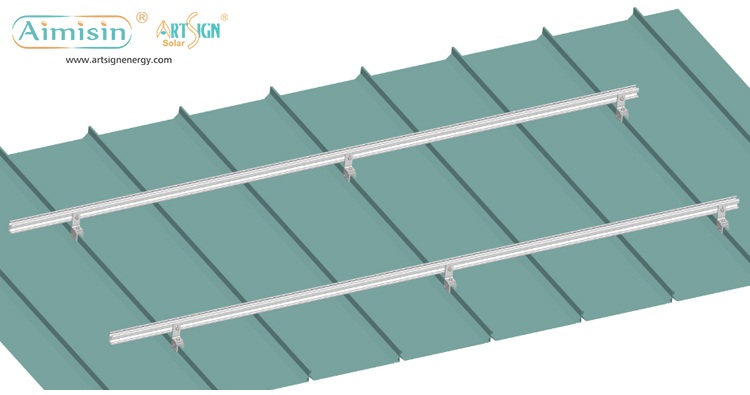 metal roof mounting structure