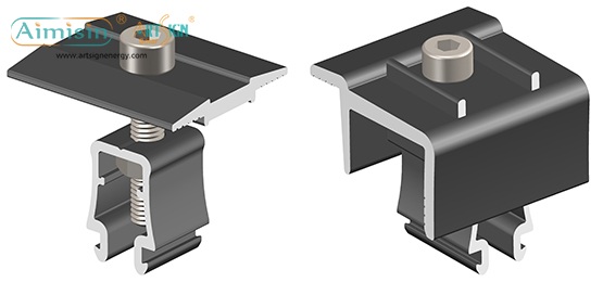 black color module clamps