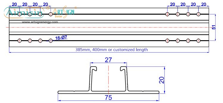 solar panel mounting rail