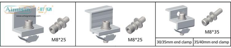 solar mounting end clamps