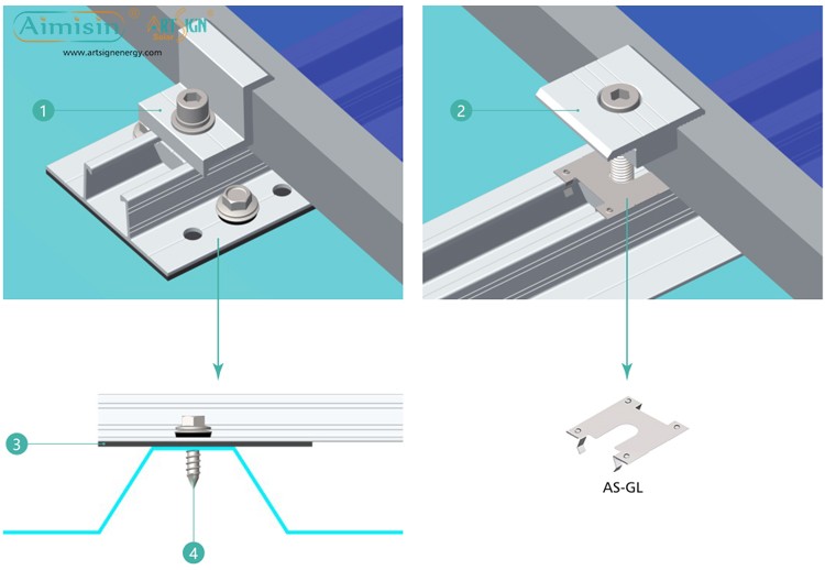 solar panel mounting clamps