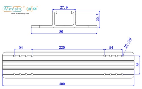 ART SIGN rail less solar mounting AS-DR-07