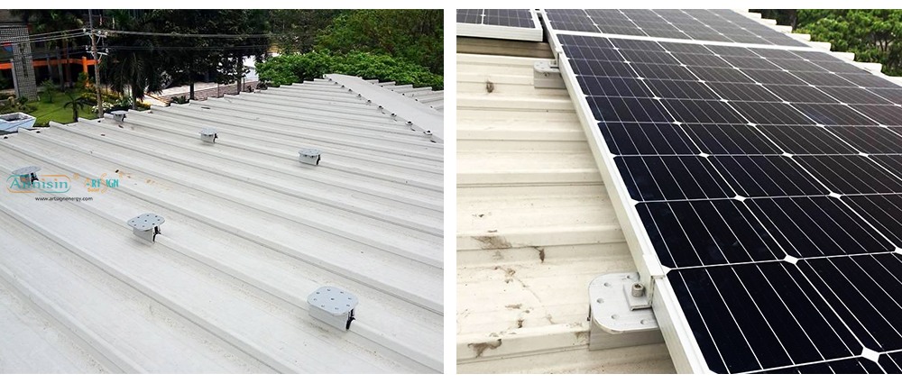 ART SIGN rail less solar mounting AS-DR-07