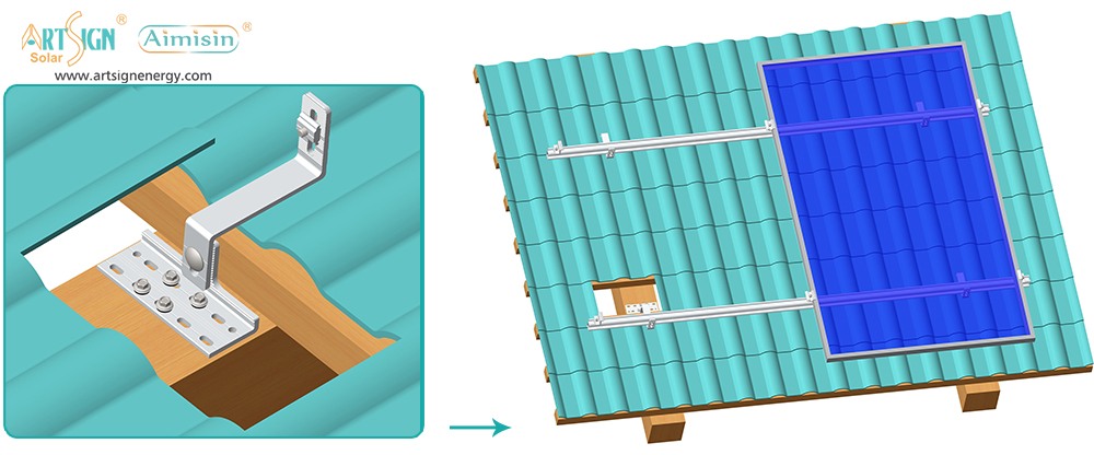 ART SIGN aluminium brackets for solar panels AS-RH-20 ART SIGN aluminium brackets for solar panels AS-RH-20