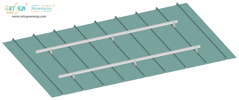 ART SIGN AS-N1A-50 Attaching the Mounting Rails