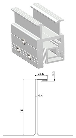 ART SIGN non-penetrating N-clip AS-N7-70
