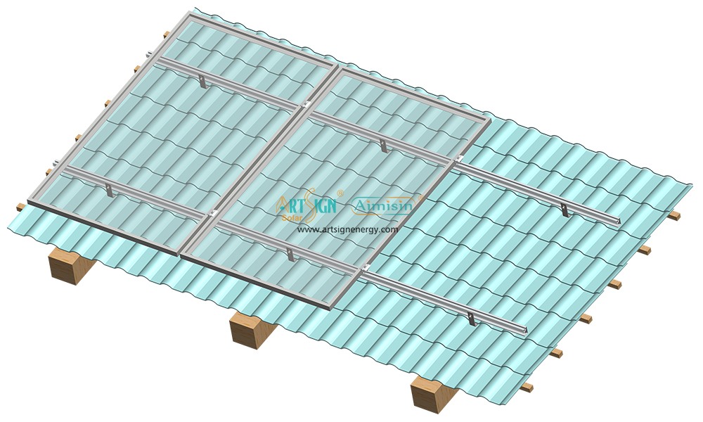 art sign tile roof solar brackets AS-RH-20