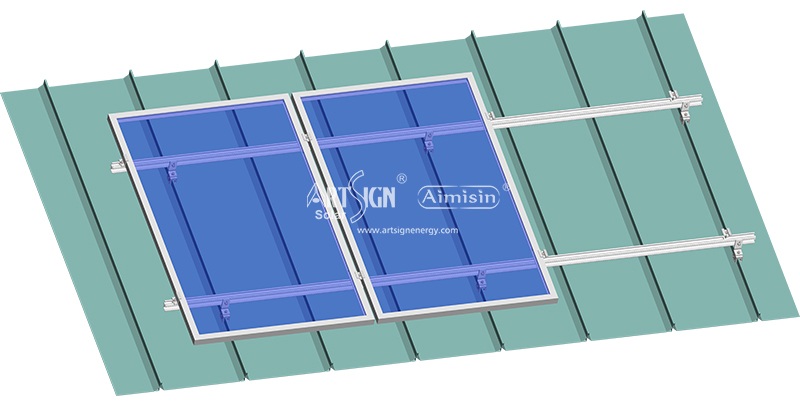 Standing seam roof solar