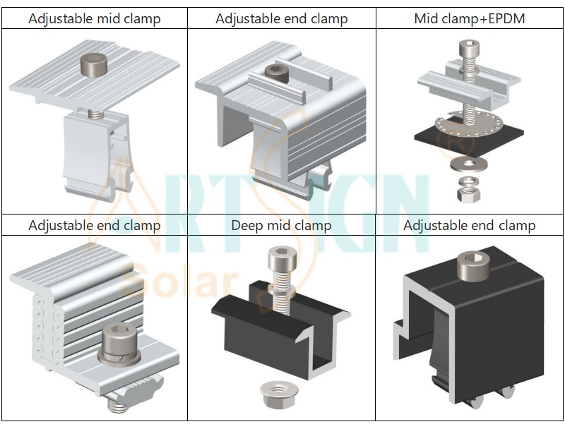 solar panel mounting structures
