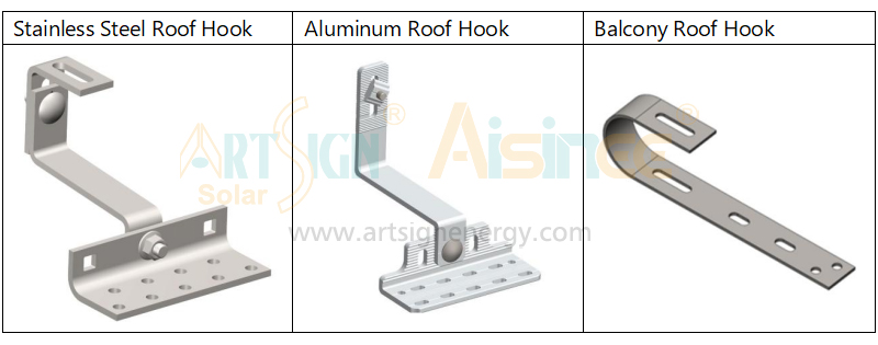 pv tile roof hook