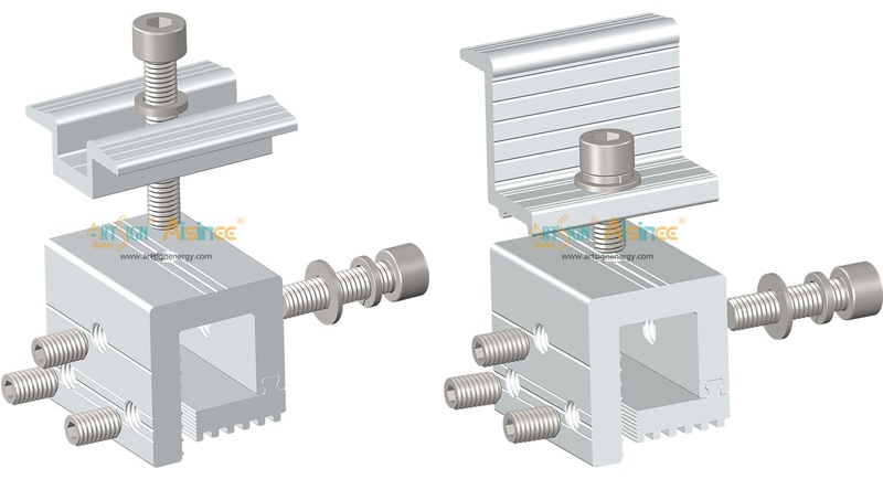 solar clamp for roof mount