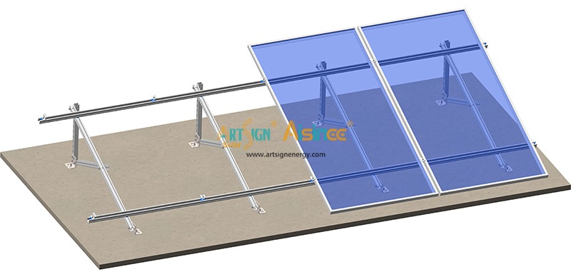 flat roof solar mount solution