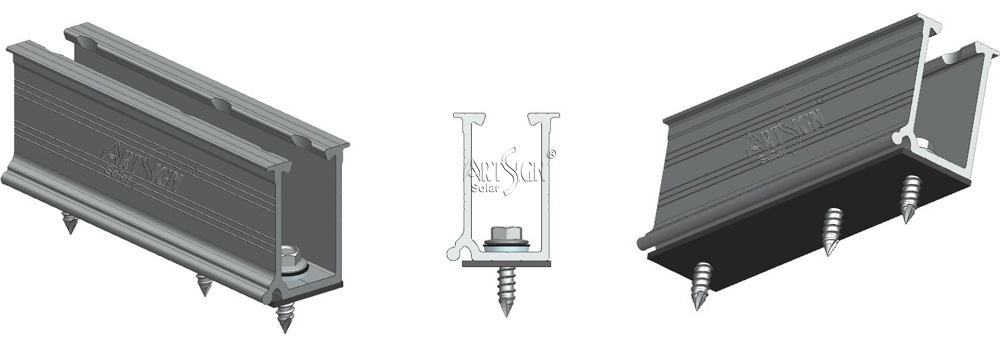 mini rail for solar panels