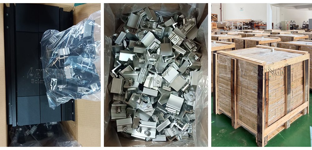 mini rail for solar panels package