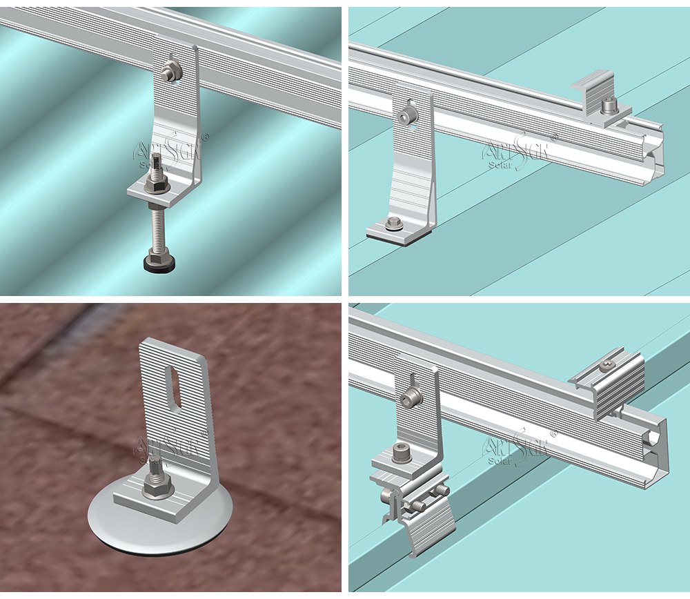 tin roof solar L bracket