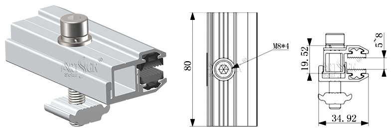 thin film mid end clamp