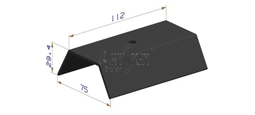 Non penetrating solar roof mount Non penetrating solar roof mount