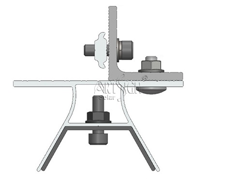 Non penetrating solar roof mount Non penetrating solar roof mount