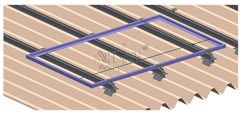 Non penetrating solar roof mount Non penetrating solar roof mount