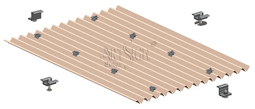 Non penetrating solar roof mount Non penetrating solar roof mount