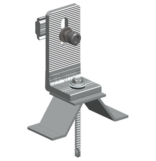 orrugated metal roof solar mounting components