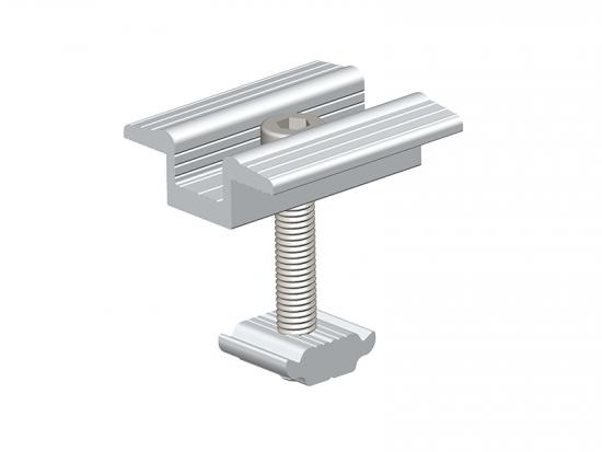 Solar panel racking system mid clamp